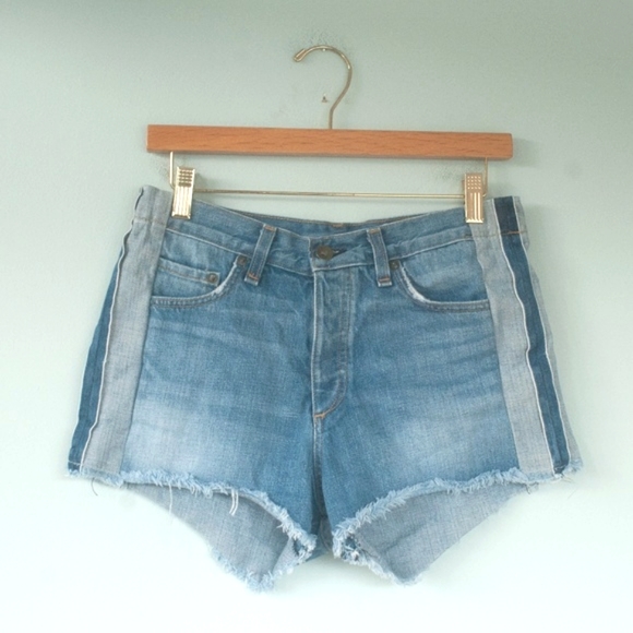 Rag & Bone Marilyn Reverse Selvedge Denim Button Fly Shorts - Picture 8 of 14